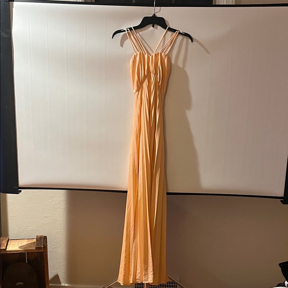 Source Unknown Peach Maxi Dress